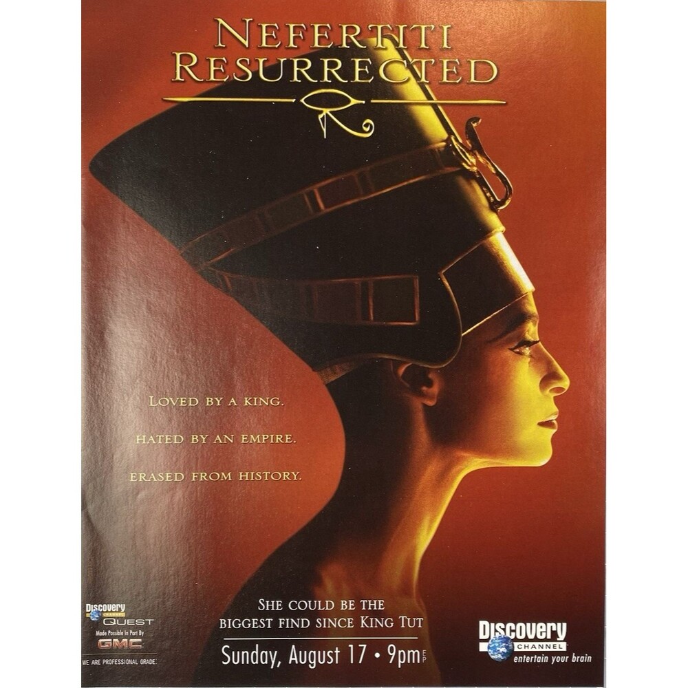 Discovery Channel "Queen Nefertiti Resurrected" Quest Print Ad 2003